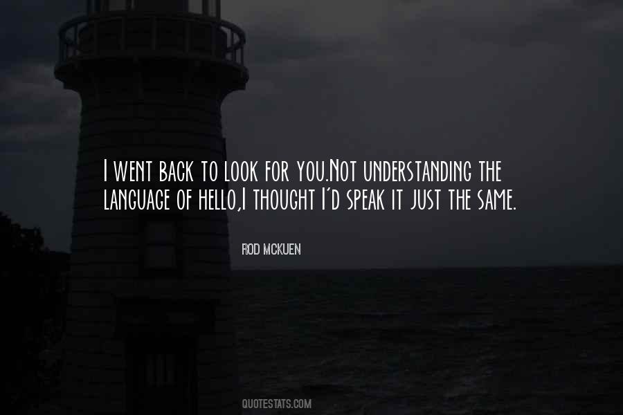 Understanding Language Quotes #91998
