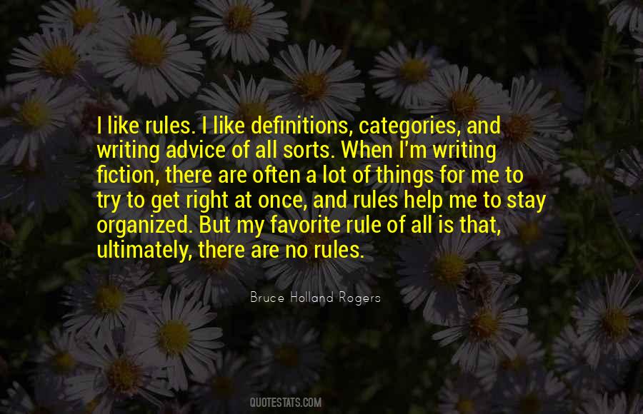 Writing Rules Quotes #707576