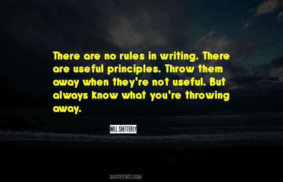 Writing Rules Quotes #832630