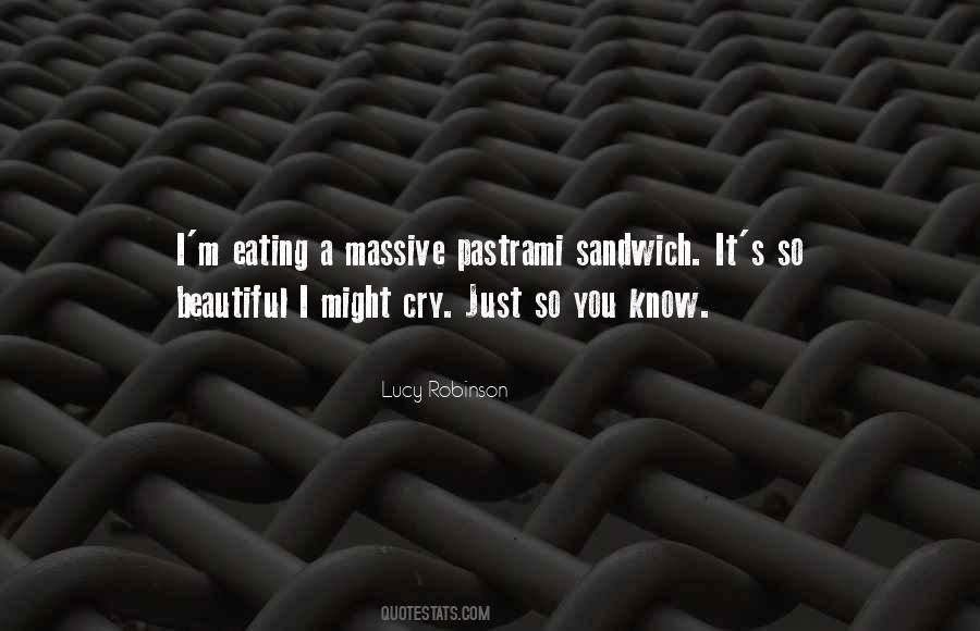 Pastrami Sandwich Quotes #187563