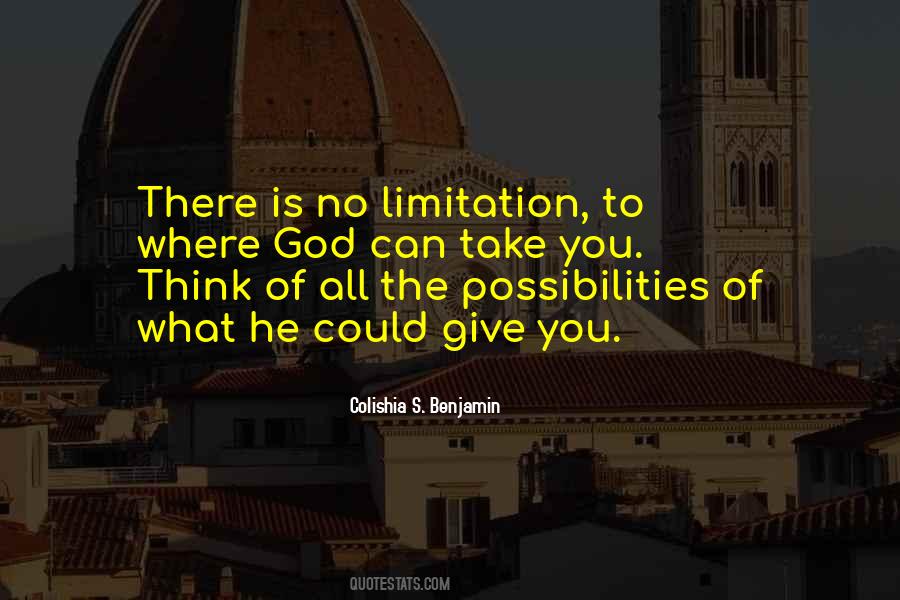 Colishia Benjamin Quotes #931211