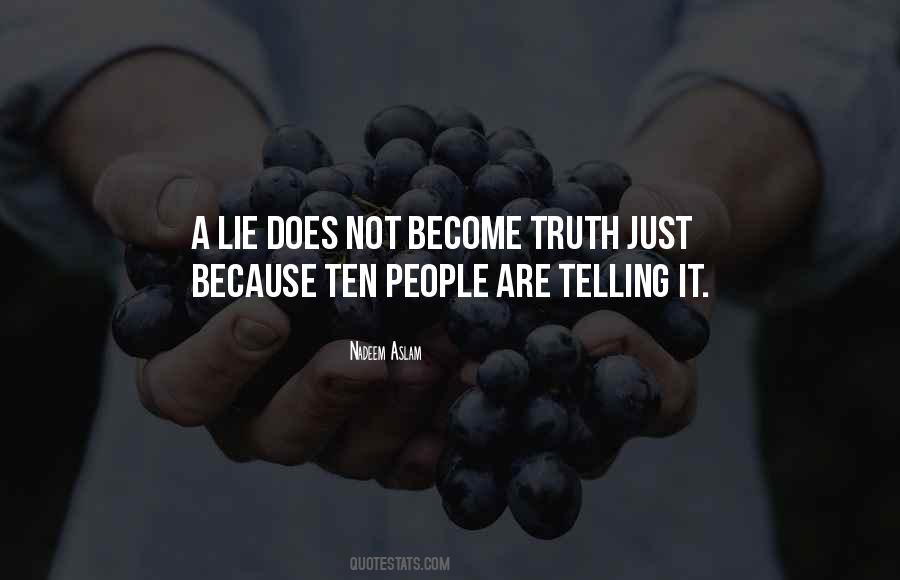 Quotes On Telling A Lie #467400