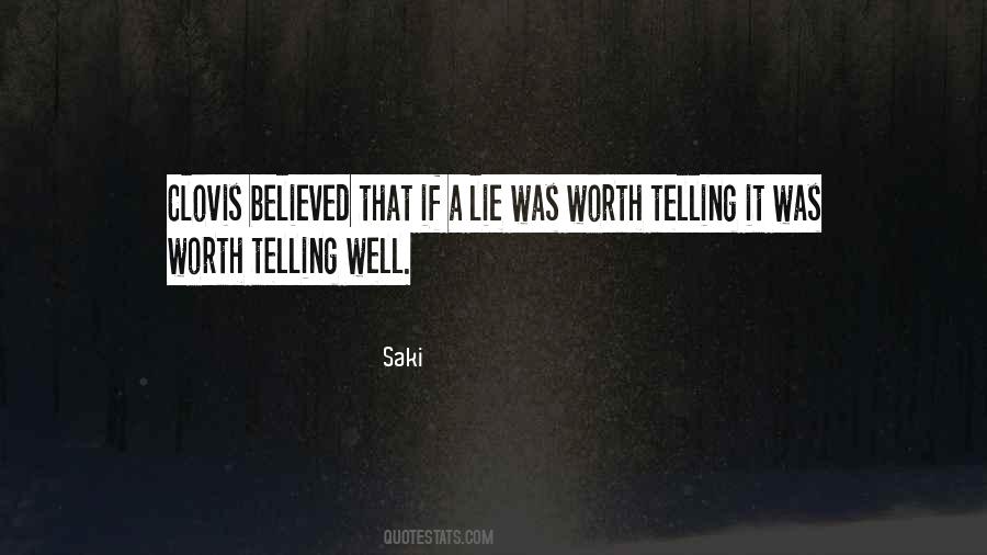Quotes On Telling A Lie #582196