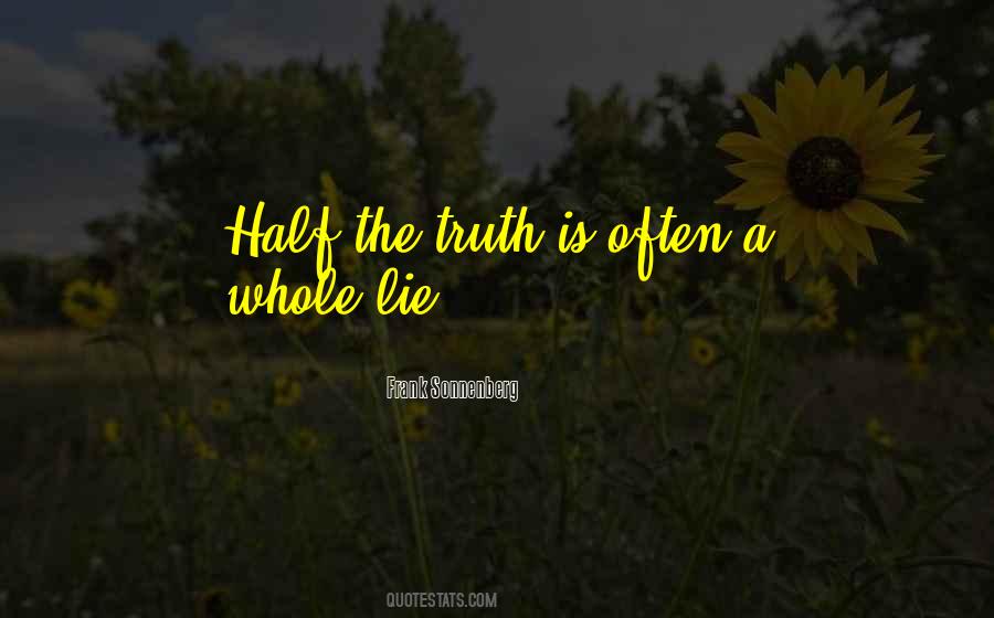 Quotes On Telling A Lie #654419