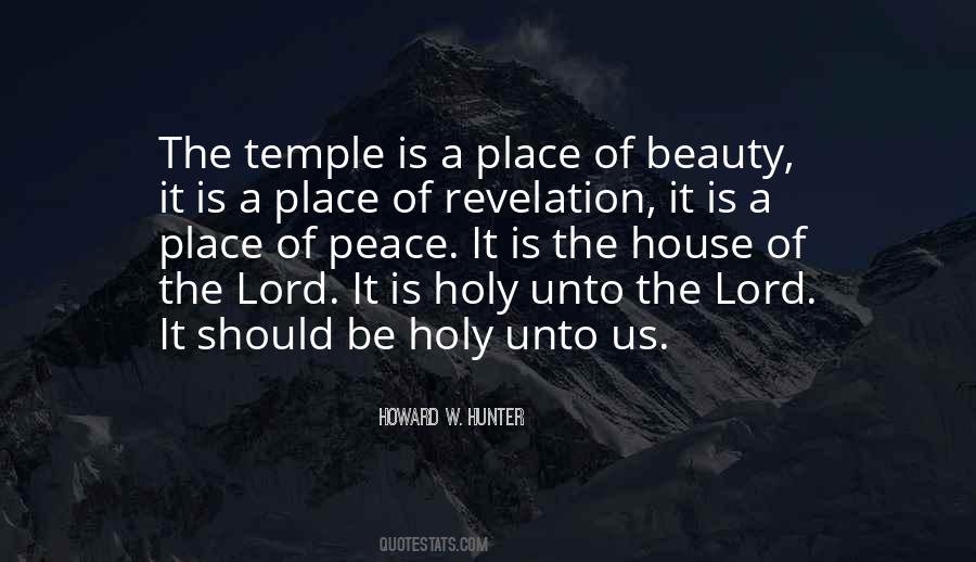 Quotes On Temple And Peace #207145
