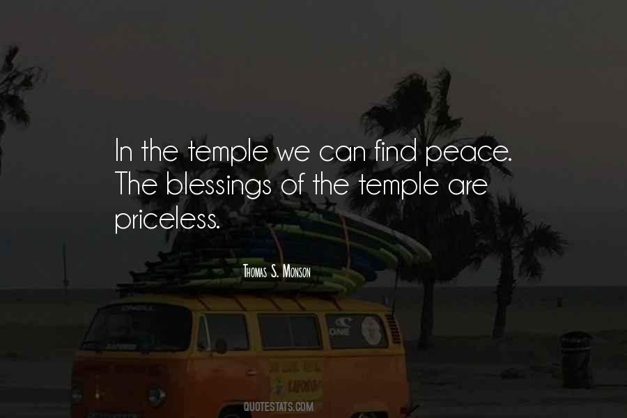 Quotes On Temple And Peace #831071