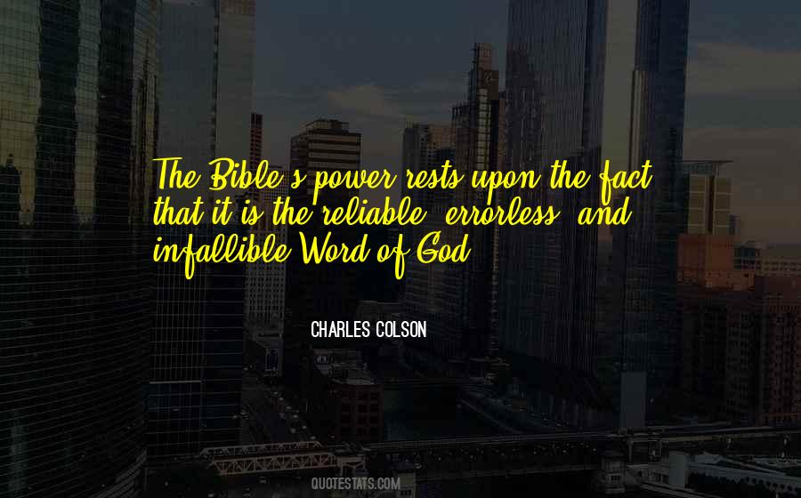 Quotes On The Infallible Word Of God #145543