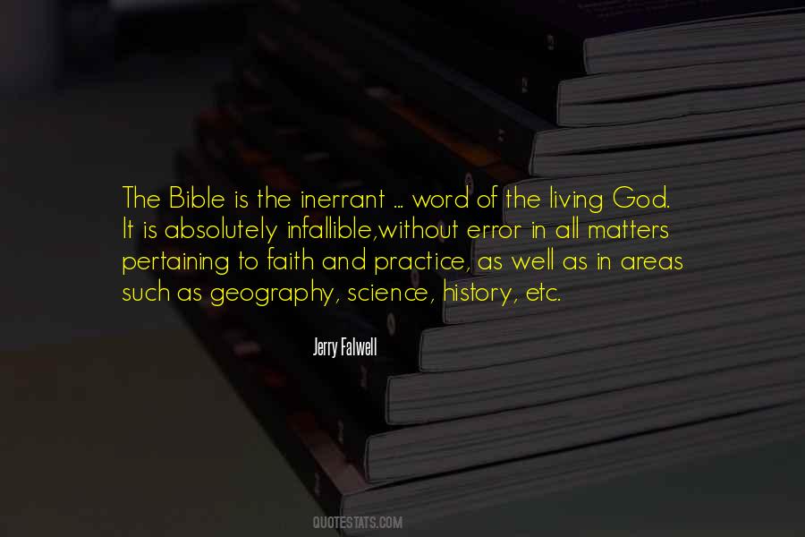 Quotes On The Infallible Word Of God #675099