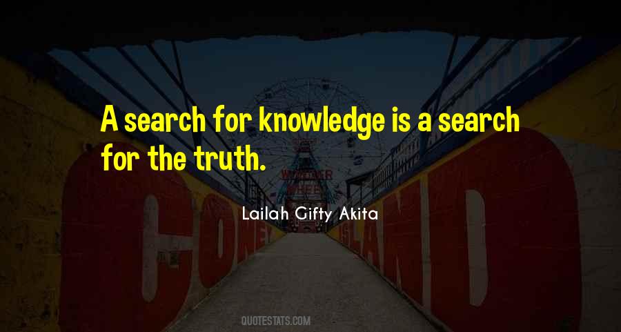 Quotes On The Search For Knowledge #1786834