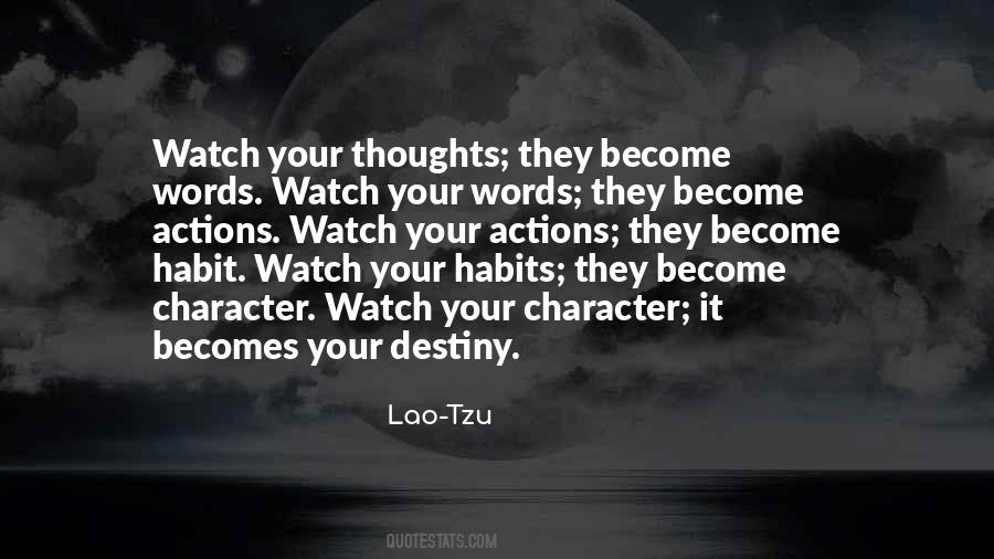 Quotes On Thoughts And Destiny #1112702