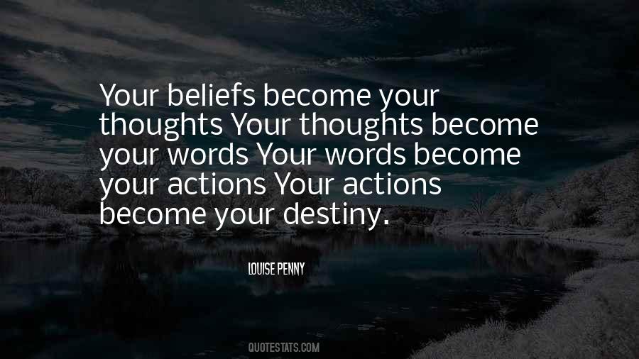 Quotes On Thoughts And Destiny #1139986