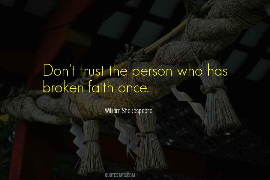 Quotes On Trust Broken #1619587