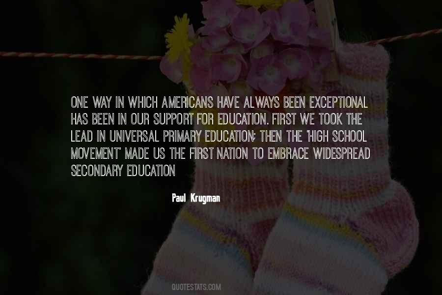 Quotes On Universal Primary Education #1651101