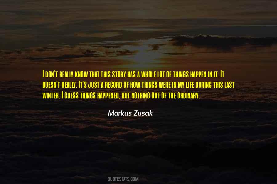 Record Of Life Quotes #848436