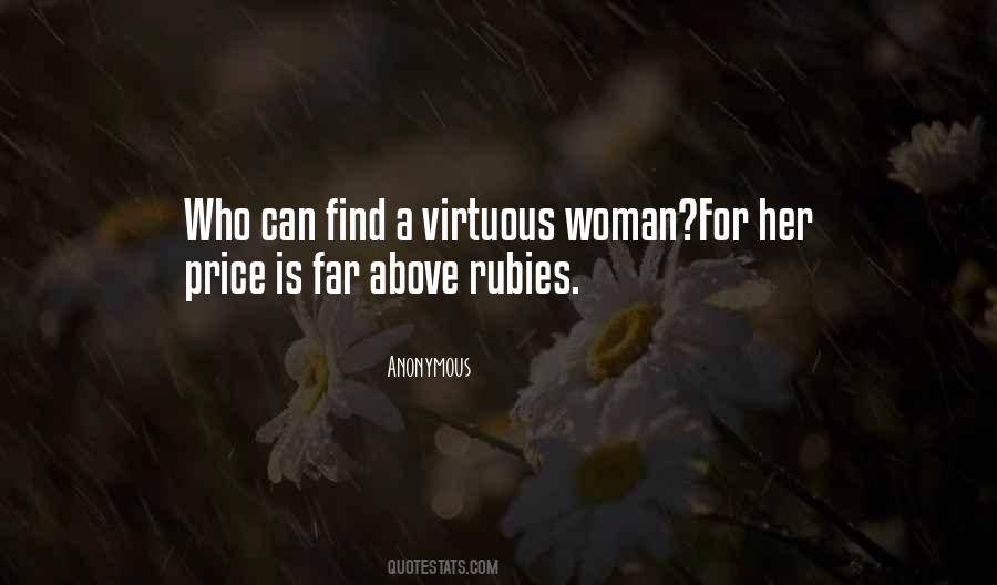 Quotes On Virtue Of A Woman #1674591