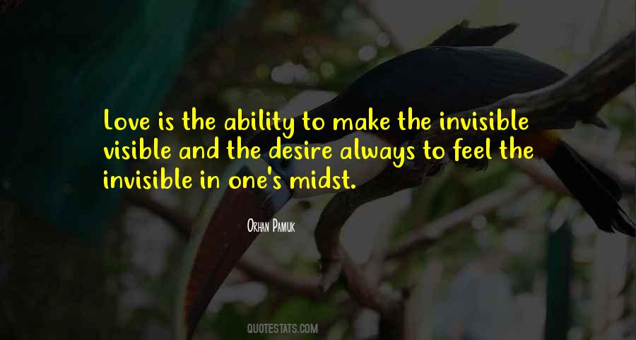 Quotes On Visible And Invisible #898116