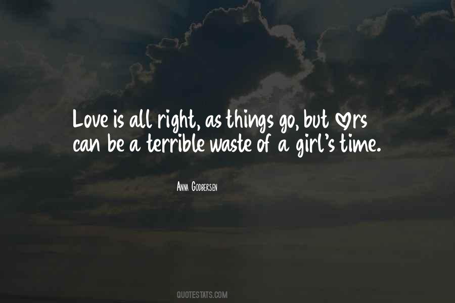 Quotes On Waste Love #629806