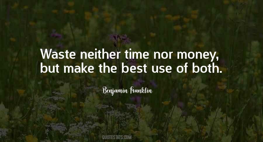 Quotes On Waste Of Money #117557