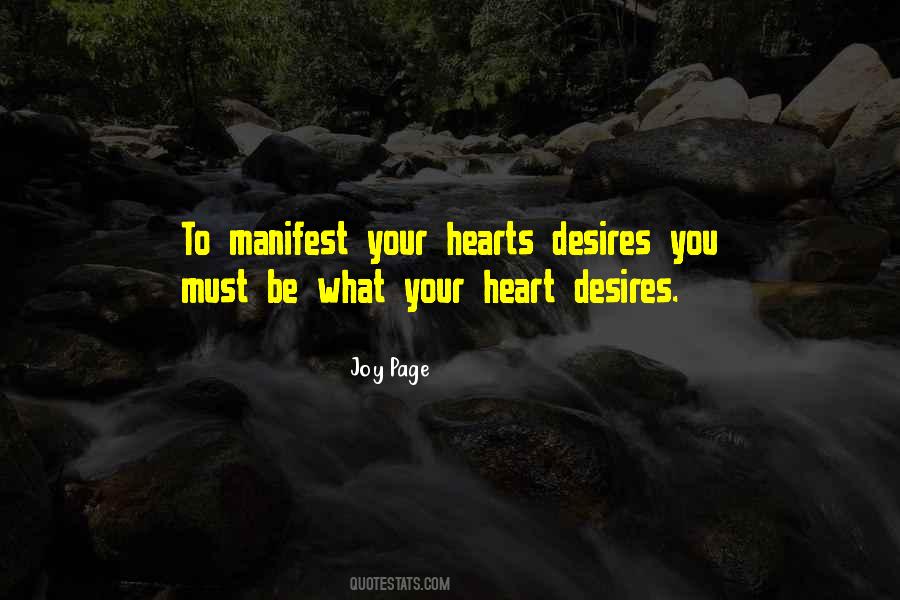 Quotes On What Your Heart Desires #1255556