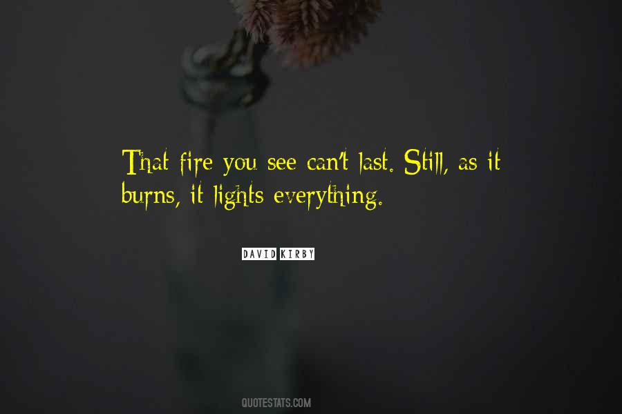 Fire Lights Quotes #272371