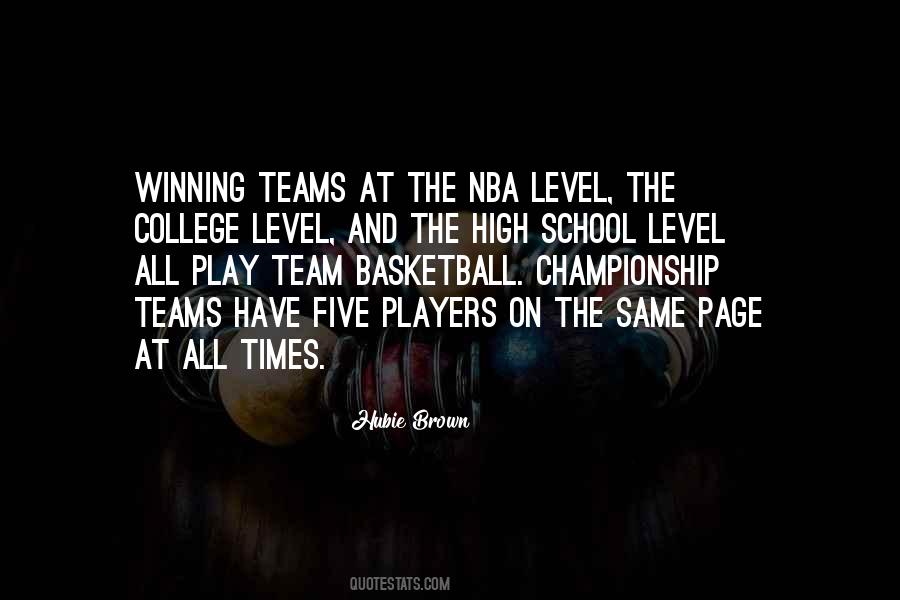 Quotes On Winning Teams #1057311