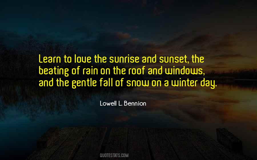 Quotes On Winter Sunset #1806478