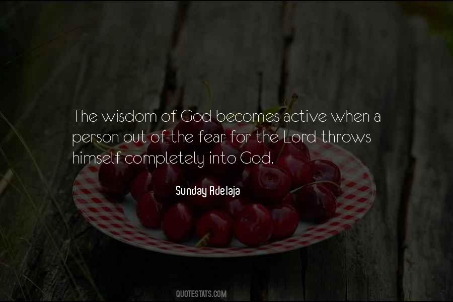 Quotes On Wisdom Of God #1090913