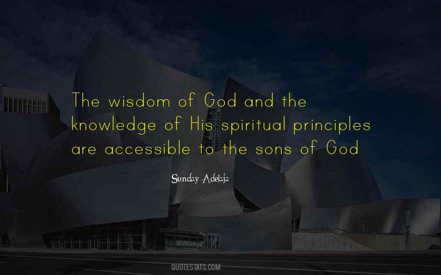 Quotes On Wisdom Of God #1632030