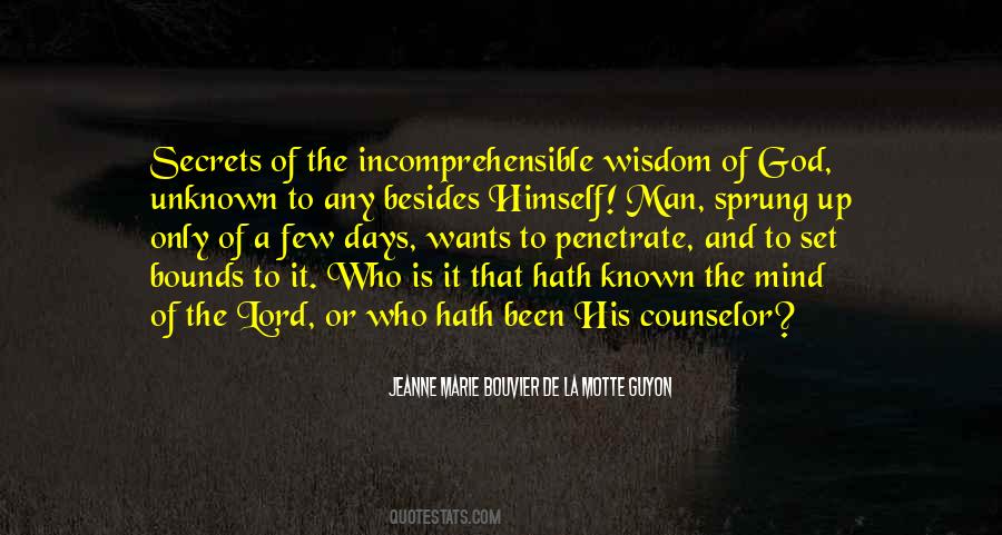 Quotes On Wisdom Of God #763368