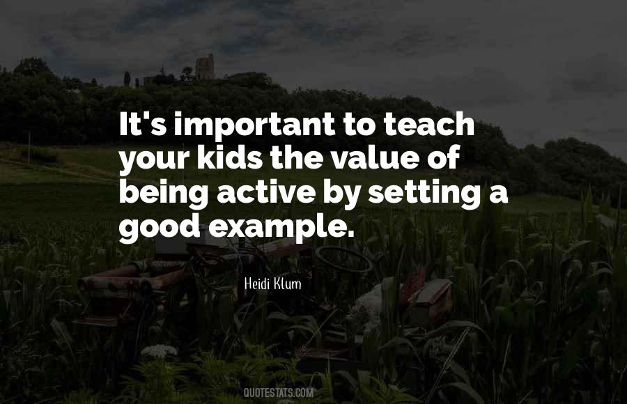 Setting The Example Quotes #1768640