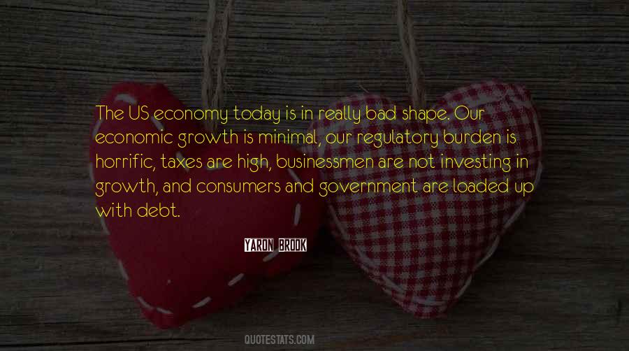 Bad Economy Quotes #538218