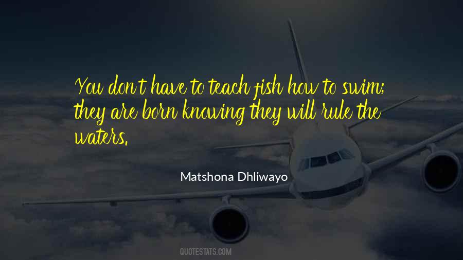 Quotes About Not Knowing How To Swim #1812915