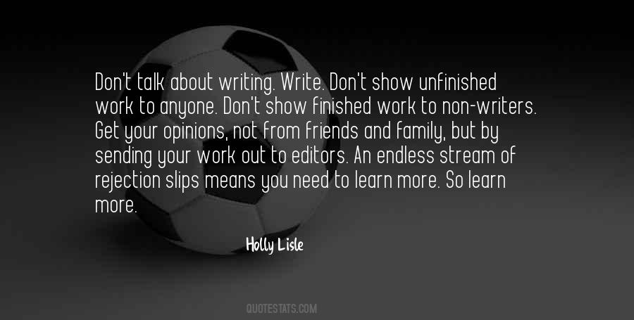 Quotes On Writing By Writers #1117574