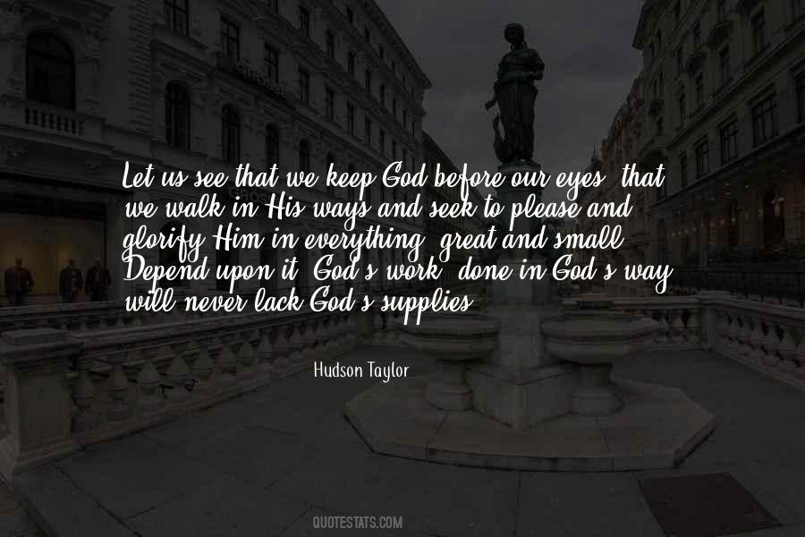 Ways That God Quotes #557207