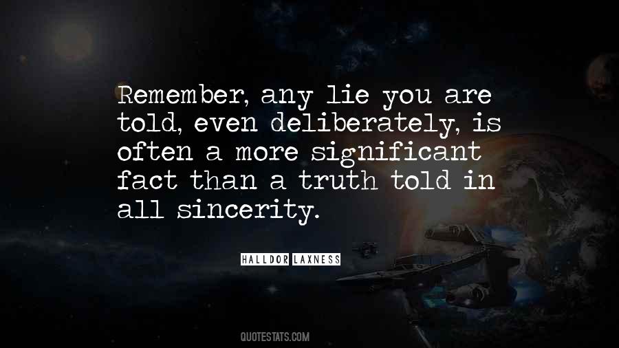 Lie You Quotes #82814