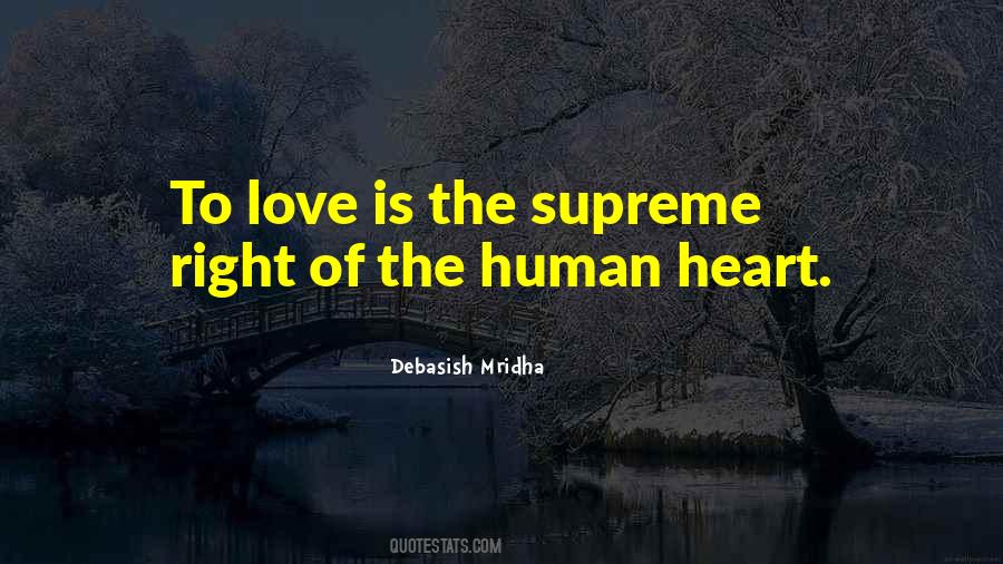 Supreme Love Quotes #1581783