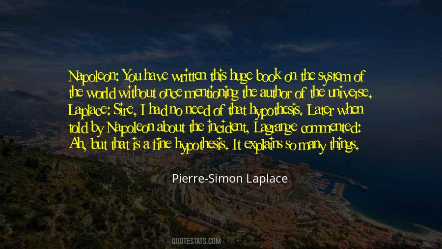 Laplace Pierre Simon Laplace Quotes #449374