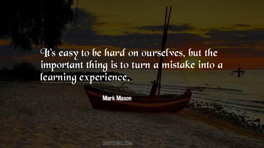 Learning Experience Quotes #1266636