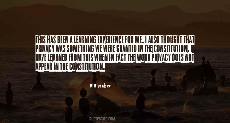 Learning Experience Quotes #960616