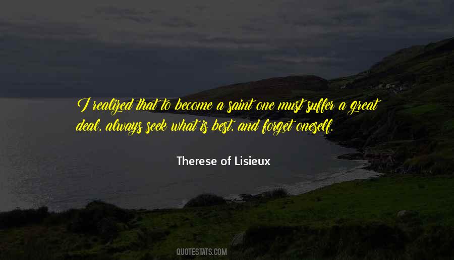 Saint Therese Quotes #173699