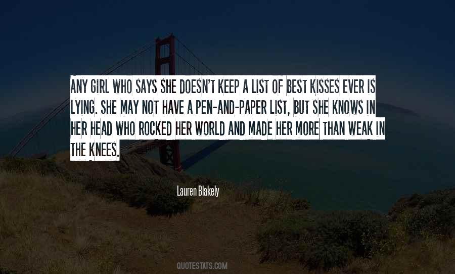 No Kiss List Quotes #1131847