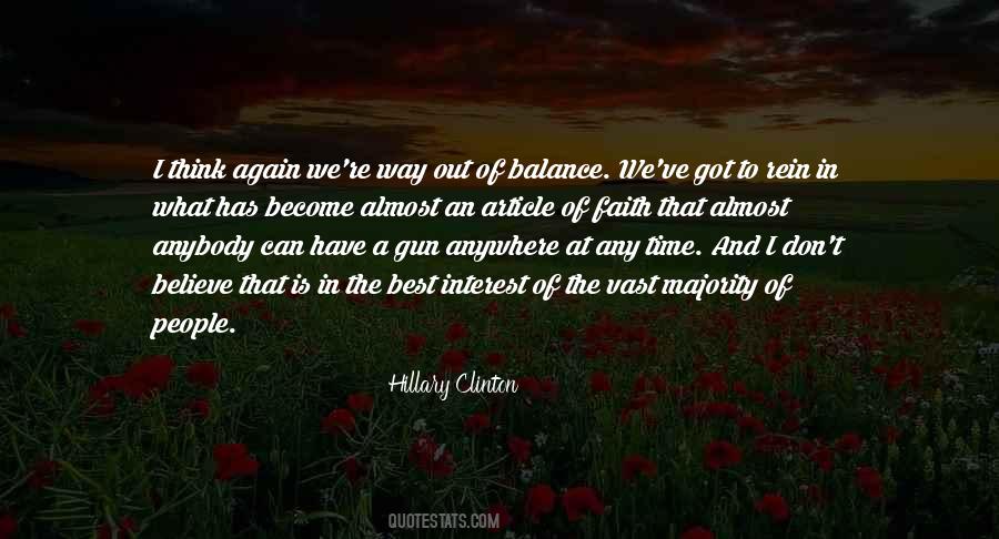 Balance What Quotes #330755