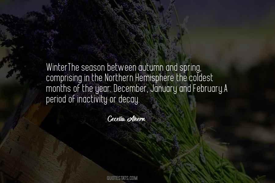 Winter Months Quotes #77723
