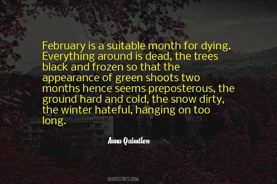 Winter Months Quotes #856946