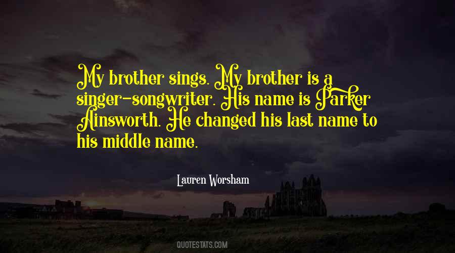 Middle Name Quotes #1354331
