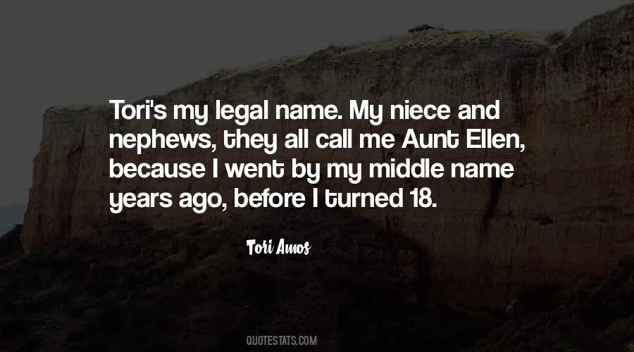 Middle Name Quotes #281598