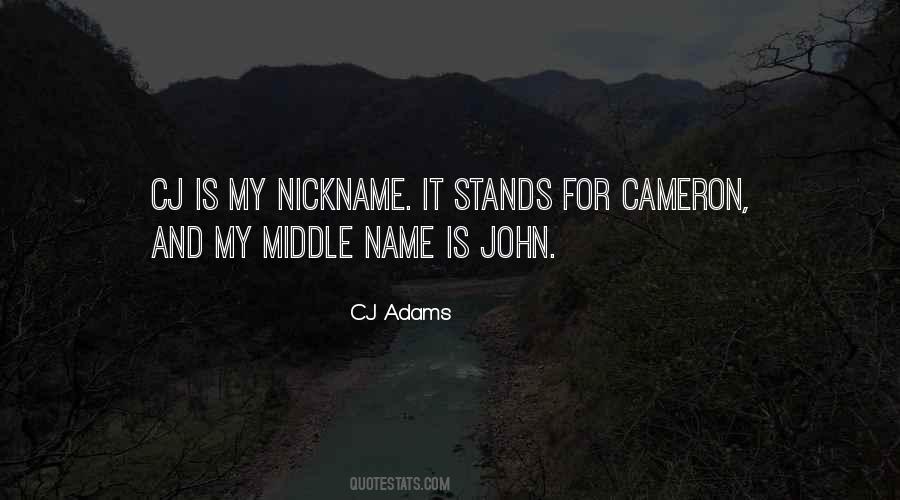 Middle Name Quotes #88934