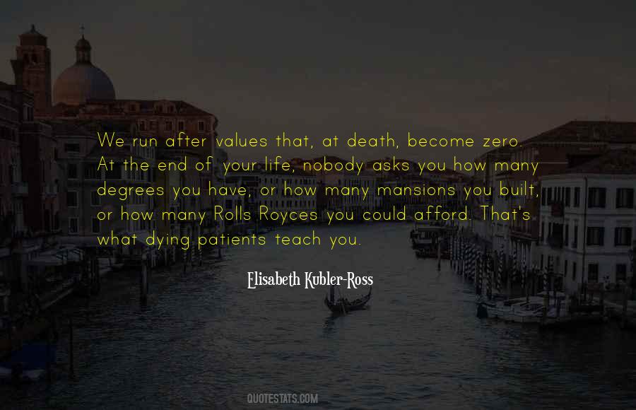 Values Death Life Quotes #712363