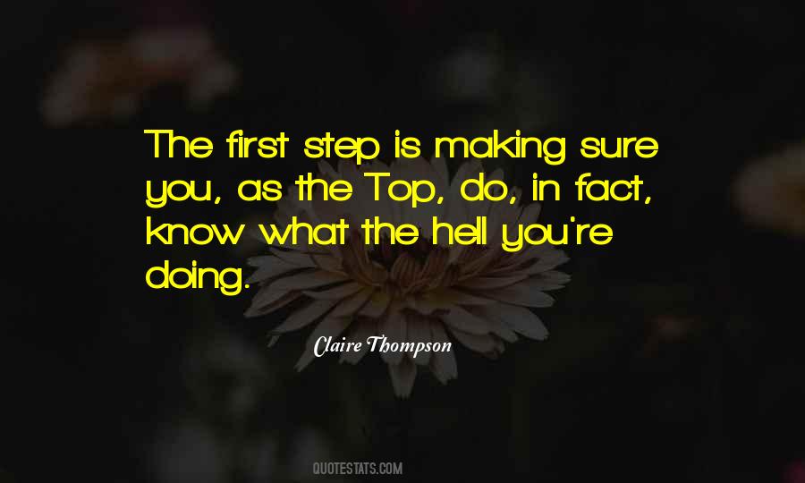 Making The First Step Quotes #384720