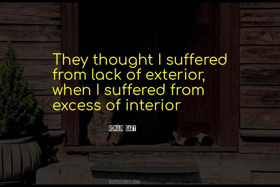 Interior And Exterior Quotes #1675342